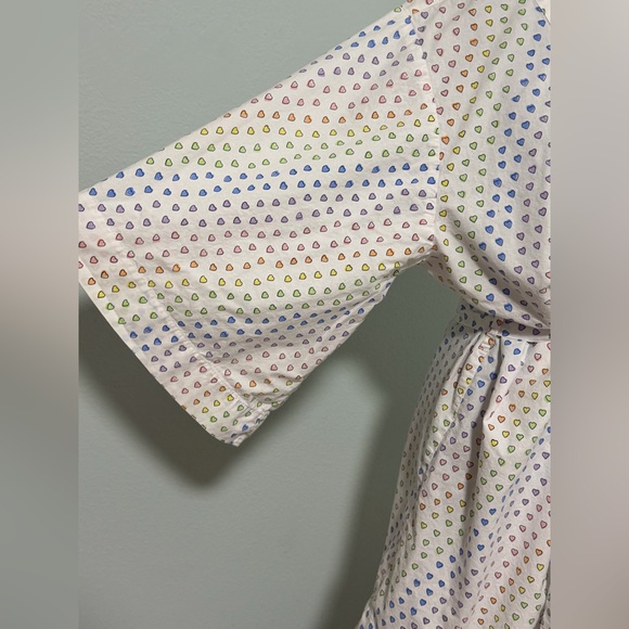 ROLLER RABBIT Women’s Disco Hearts Cotton Kimono Robe - OS - Picture 4 of 8